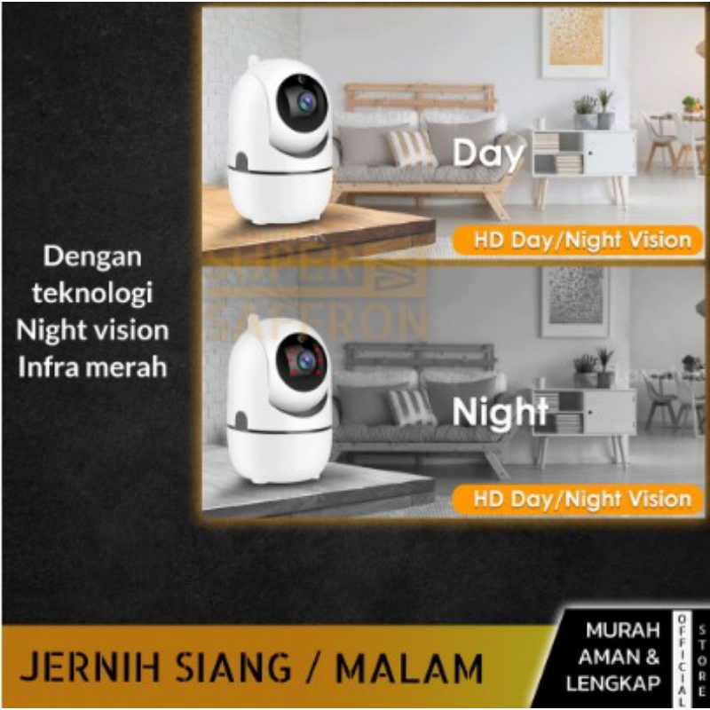 Kamera CCTV Wifi Resolusi Jernih Full HD 1080P Smart Camera Minion Tipe IDO