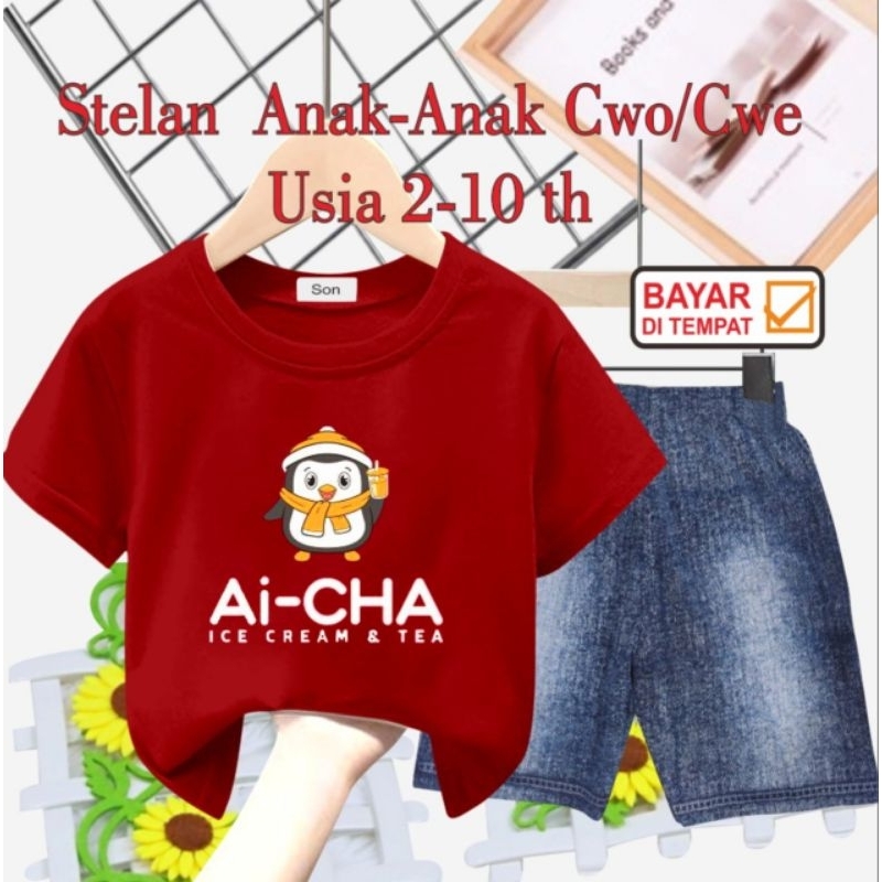 STELAN ANAK CELANA SEMI JEANS USIA 2 THN-10 THN (AI-CHA)