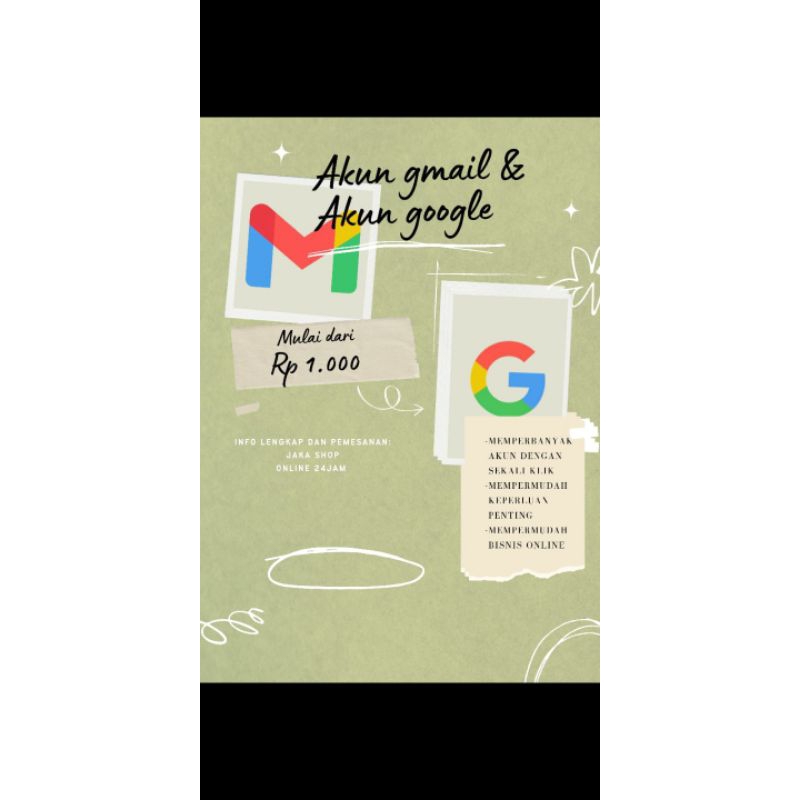 AKUN GOOGLE & GMAIL