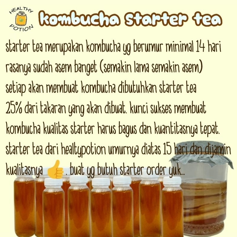 

SCOBY KOMBUCHA STARTER TEA hanya starter saja