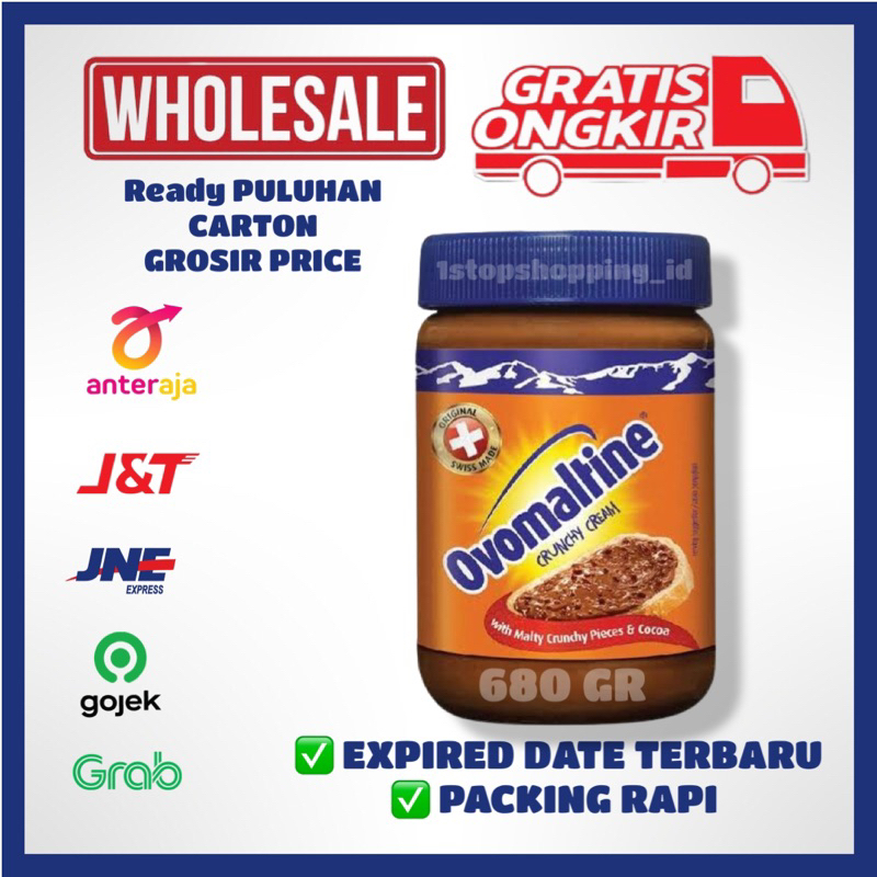 

Ovomaltine Crunchy Cream 680gr - Selai Coklat Crunchy 680 gr