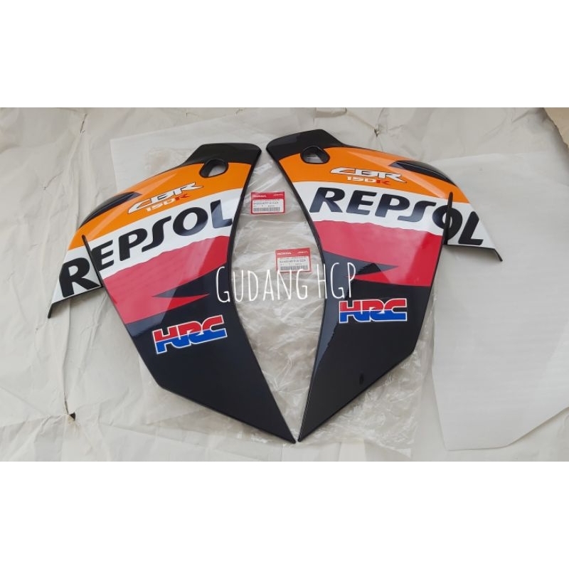 Set Illust L & R Set PRL SR BL Pearl Blue Middle Cowl Repsol Fairing Samping Set Honda CBR 150R CBU 