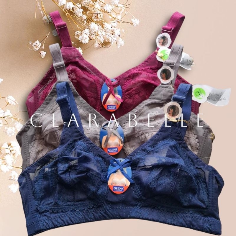 Bra BH JUMBO Tanpa Busa tanpa Kawat | Renda GUINI 408 Import