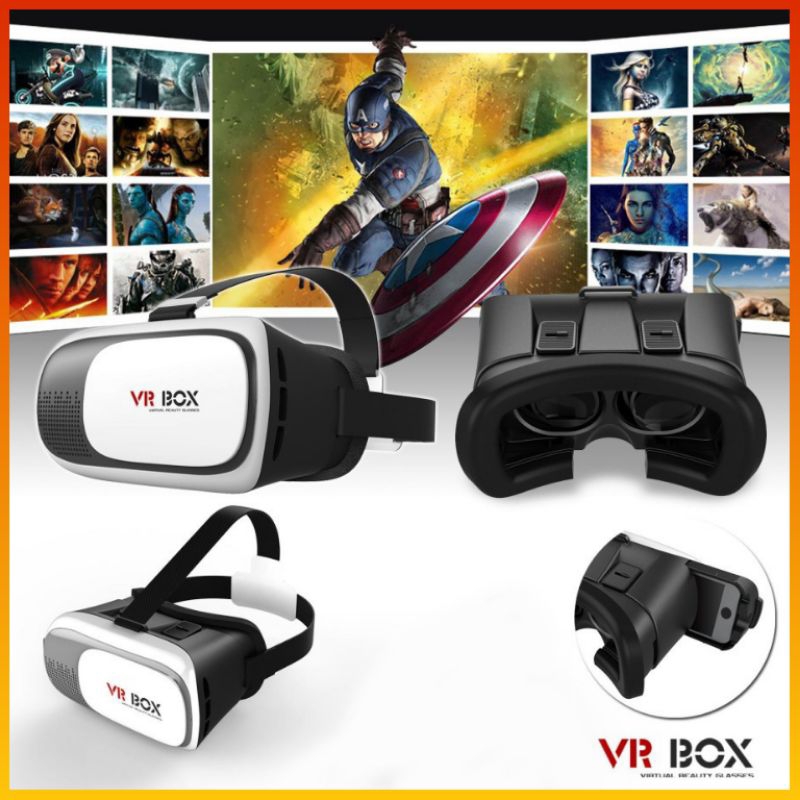 VR BOX Game HP Movies 3D | ORIGINAL Kacamata Virtual Smartphone 360 Gyroscope