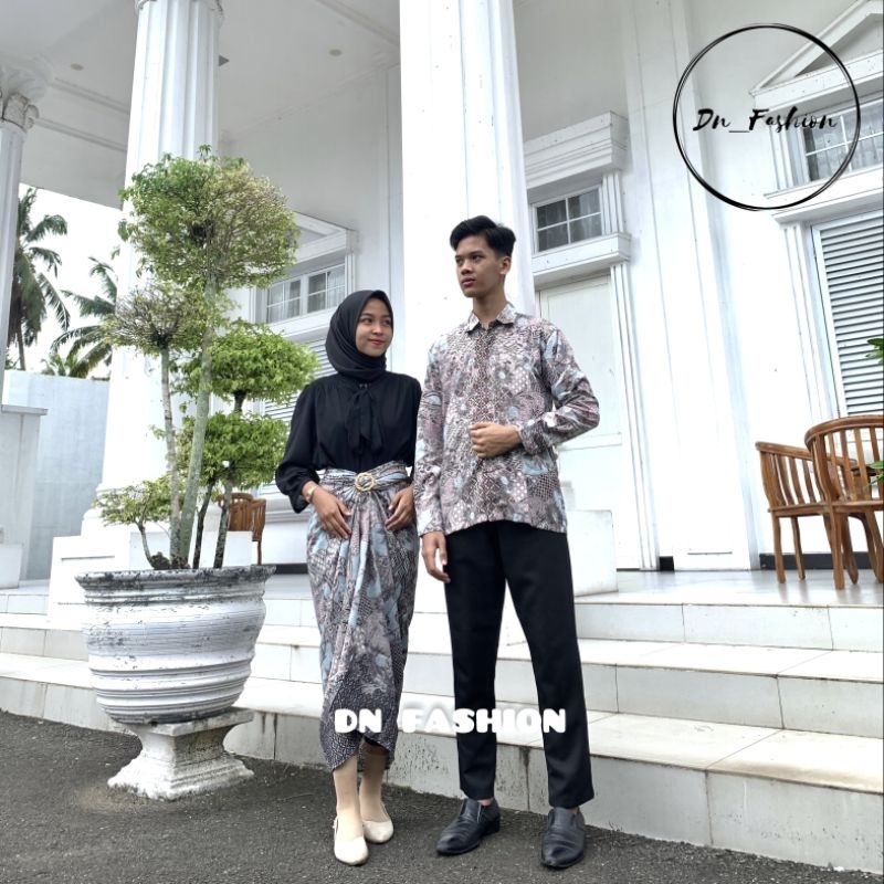 MOTIF MK ABU/KEMEJA BATIK/COUPLE KEMEJA BATIK/KEMEJA BATIK ANAK/ROK LILIT BATIK/ROK PLISKET BATIK/BATIK TERLARIS