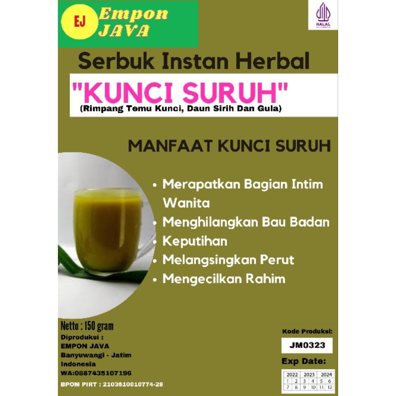 

Kunci Suruh Instan Empon Java