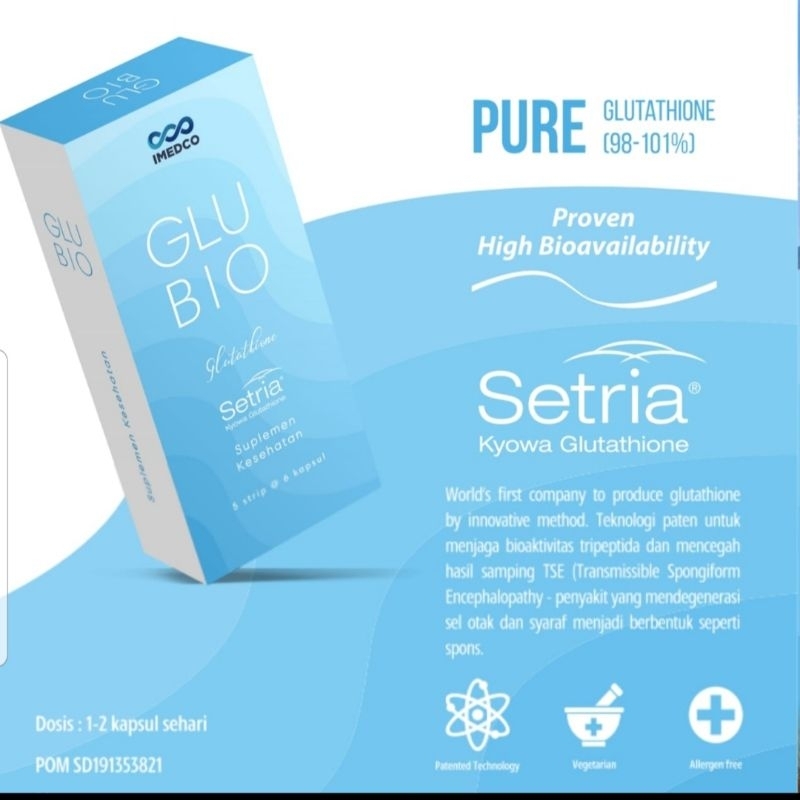 ￼Glubio Original Glu Bio Glutathione Per Box Isi 30 Kapsul