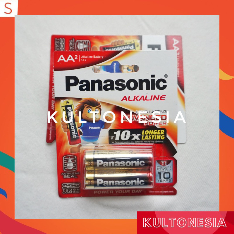 Panasonic Baterai Alkaline AA A2 Battery Alkaline