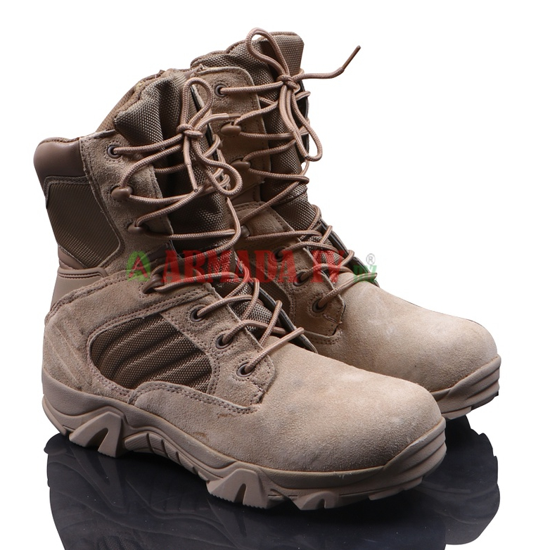 Sepatu Tactical DELTA Tinggi Krem Import Tactical Boots