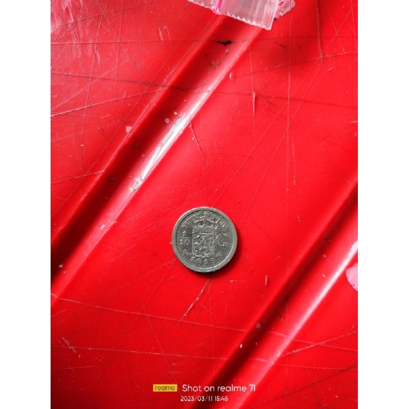 koin kecil belanda 1/10 bahan perak langkah