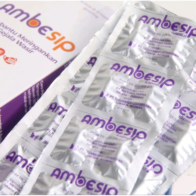 AMBESIP Per Strip Obat Wasir Ambeien sulit BAB