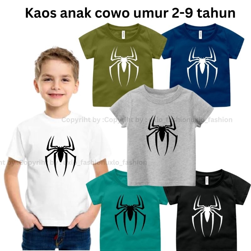 Uxlo/Atasan kaos Anak Laki Laki Murah/Baju Anak Cowok/Baju Superhero/Kaos Karakter Avenger Spiderman