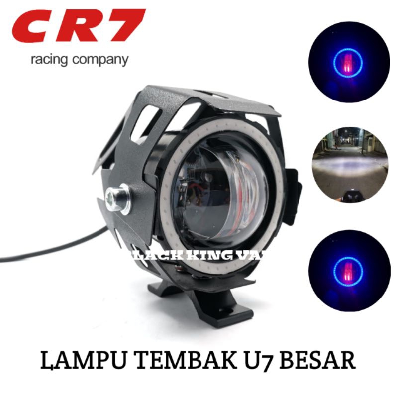 Lampu Projie U7 Besar Lampu Tembak Led U7 Besar Lampu Tembak Transformer Sinar Projie HID Lampu Depan Motor Angel Eye Ring