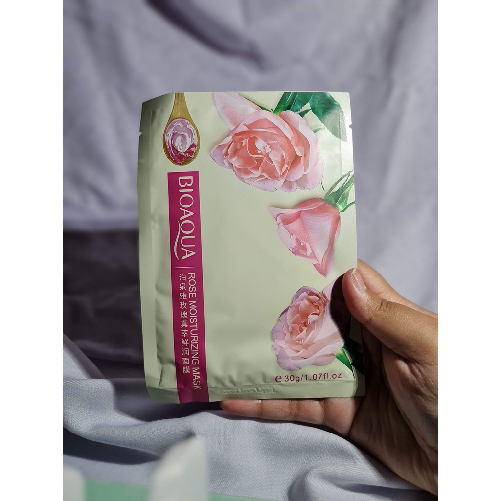 BIOAQUA Rose Moisturizing Mask / Masker Wajah / Masker Muka
