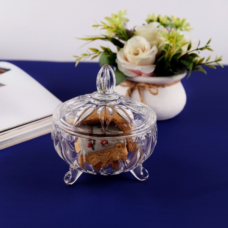 Candy pot kaca Tempat permen kue kering Capodimonte