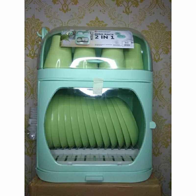 Xaviertaran Ready Rak Piring Technoplast Dish Rack 2 In 1 Rak Piring Besar Rak Susun Rak Plastik Rak