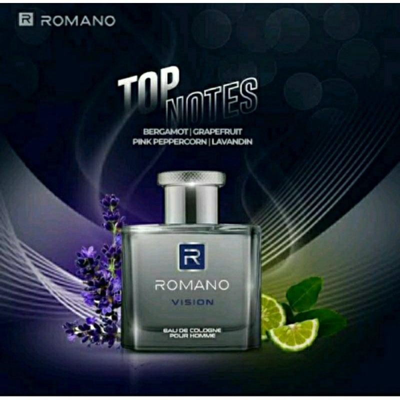 Romano Vision Eau De Cologne Homme | Parfum Pria Elegant Tahan Lama|