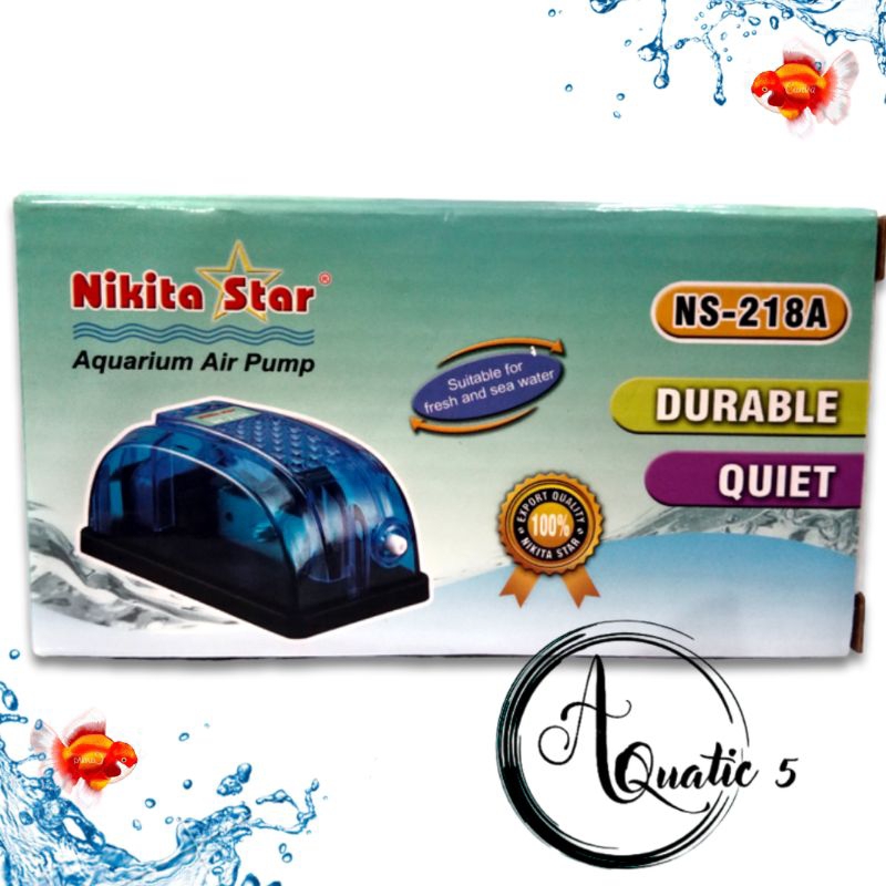 Aerator Udara Airpump Aquarium Satu Lubang NIKITA STAR NS 218A