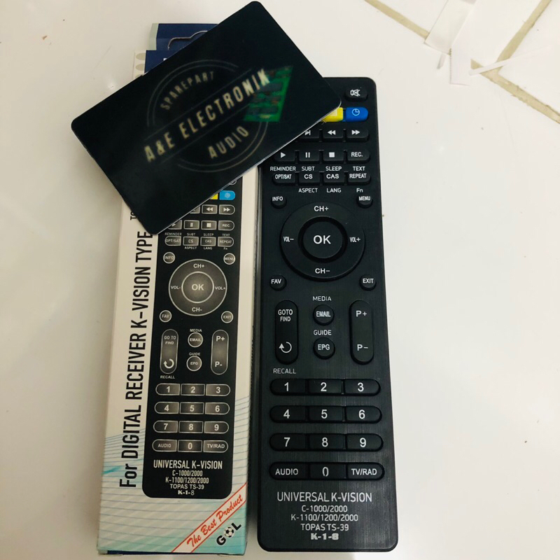 Remot remote KVISION C1000/C2000/K-1100/1200/2000/TOPAS/KVISION BROMO PARABOLA/RECEIVER MULTI/Universal