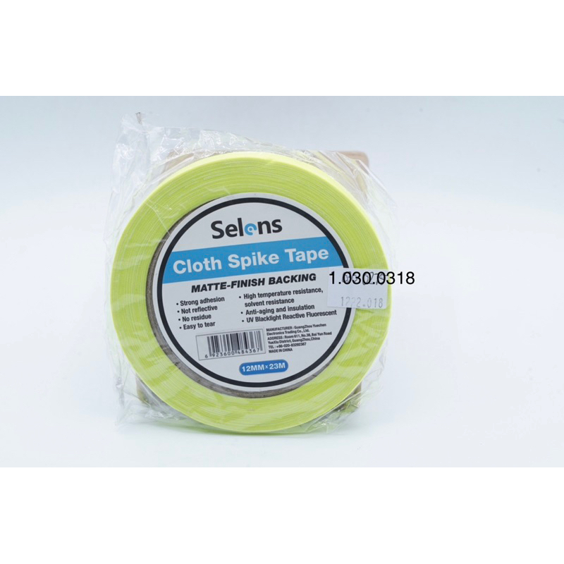 

Selens Yellow Fluorescent UV Tape Pita Perekat Solatip Warna Glow in Tne Dark Cloth Spike Tape | 6923600484367 | SKU 1.030.0318