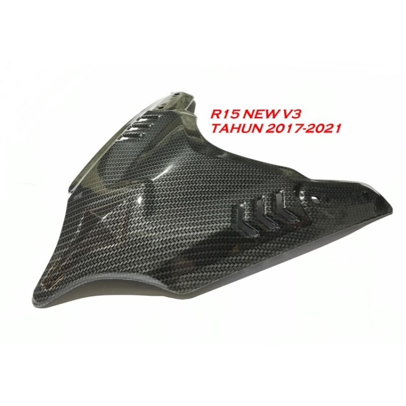 Cover Tameng Depan Carbon R15 V3 Tahun 2017/2021 PNP Model Carbon WTP Celup Premium Carbon