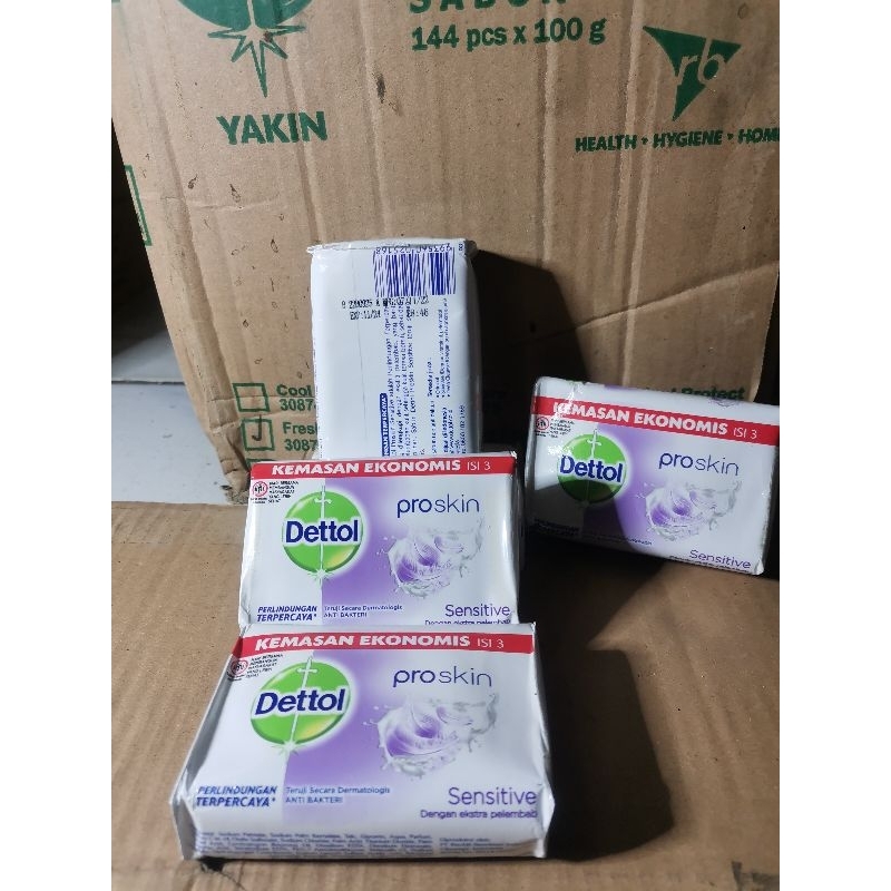 DETTOL SABUN BATANG 100GR X 5 (OBRAL) MIX VARIANT