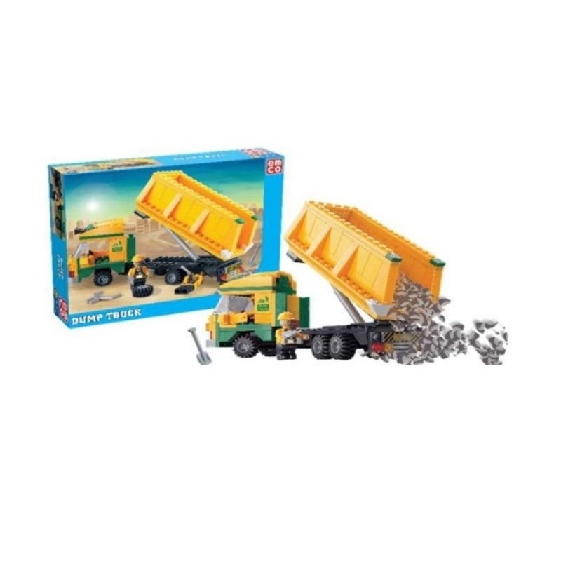 EMCO BRIX DUMP TRUCK 8808 / MAINAN LEGO DUMP TRUCK / MAINAN EDUKATIF