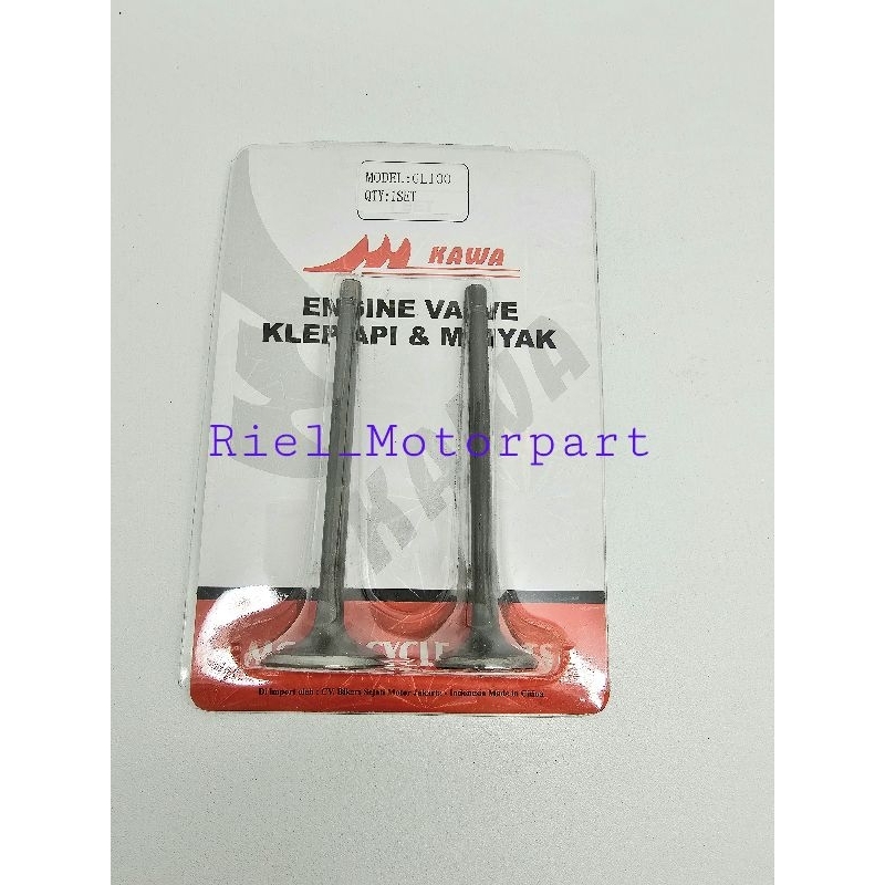 Klep Set (KW) GL 100 / GL100 payung valve klepset klep api minyak KAWA