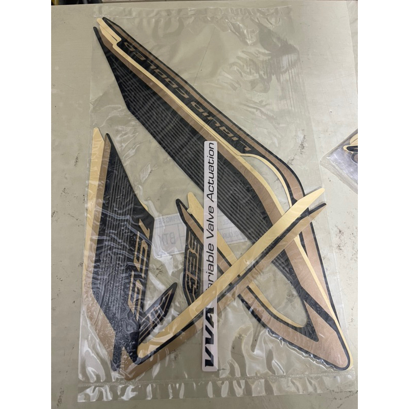 STIKER STRIPING AEROX R 2020  HITAM