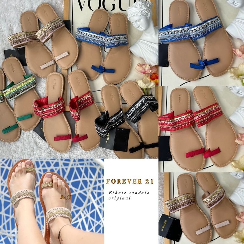 F21 flat sandals