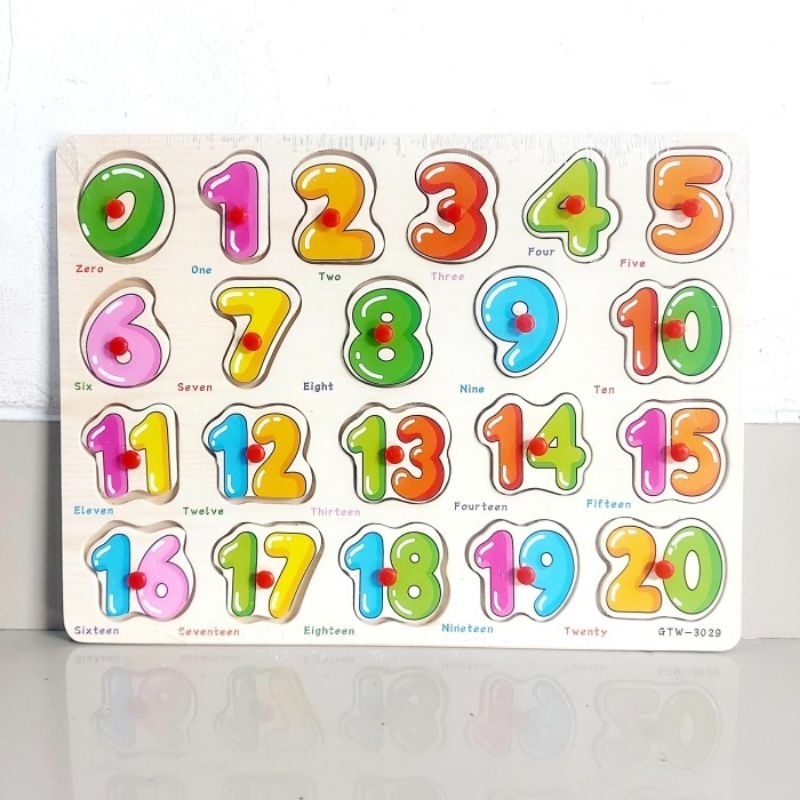 MAINAN PUZZLE KNOB ANGKA EDUKASI - GAME EDUKATIF ANAK