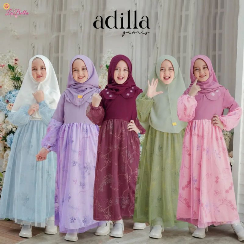 Labella Gamis Anak Adilla / Gamis Anak Adilla Labella / Gamis Adilla by Labella