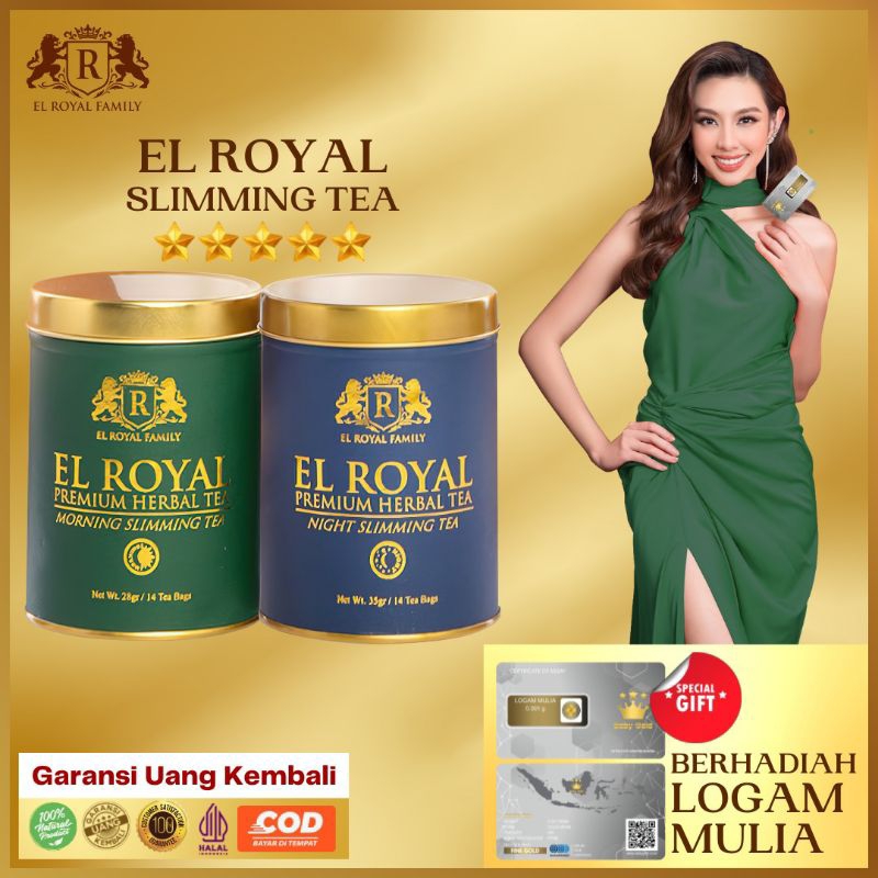 

El Royal Premium Herbal Tea / Teh Pelangsing Untuk Kesehatan Siang & Malam (1 paket) - 100% ORIGINAL