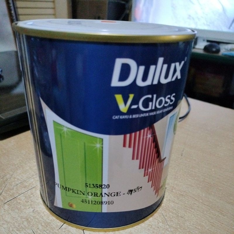 Cat Dulux Besi Cat Minyak Dulux VGloss Doff VGloss 0.8 LTR PAKET