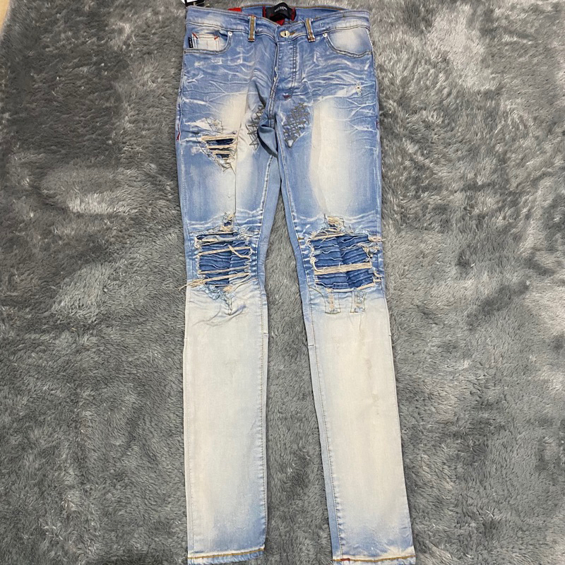 HamJeansku Denimitup M1 Tri Biker Cream Stone