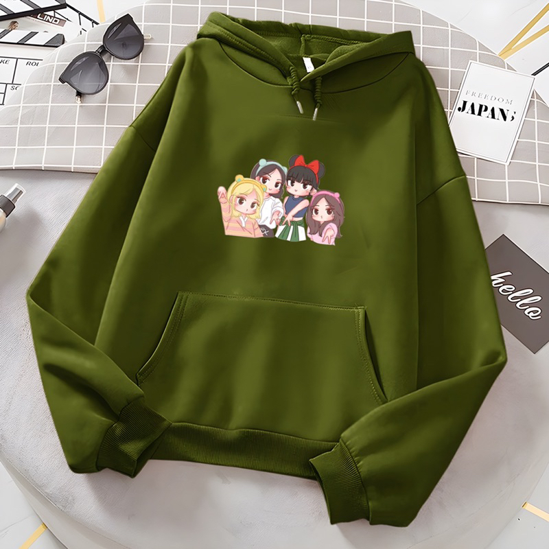 Sweater hoodie anak perempuan BLINK MEMBER