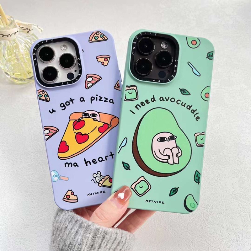 Iphone 14 Pro Max 14 Plus 14Pro 14 13ProMax 13Pro 13 12ProMax 12 11ProMax 11 Casetify Case Barbie Avocado Pizza CUTE CASING FULL COVER