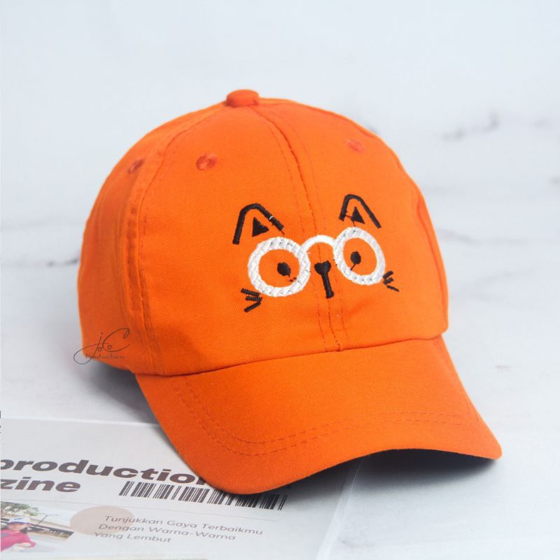 TOPI BASEBALL ANAK KARAKTER KUCING/TOPI ANAK LAKI LAKI DAN PEREMPUAN