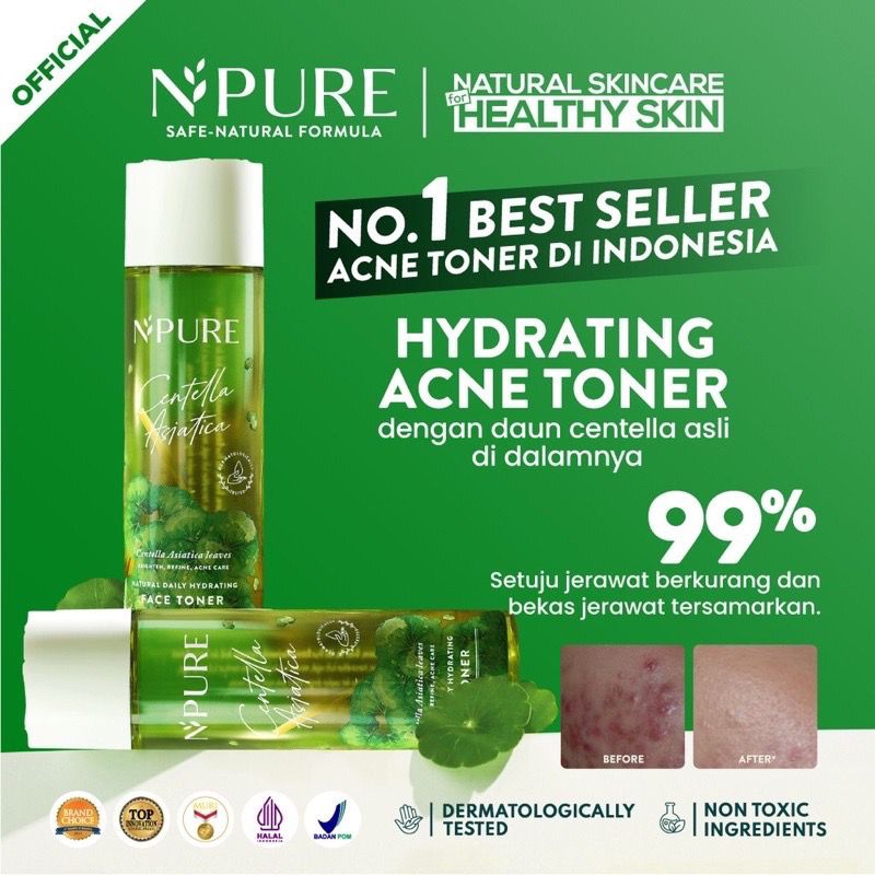 NPURE FACE TONER CENTELLA ASIATICA/(Cica Series)