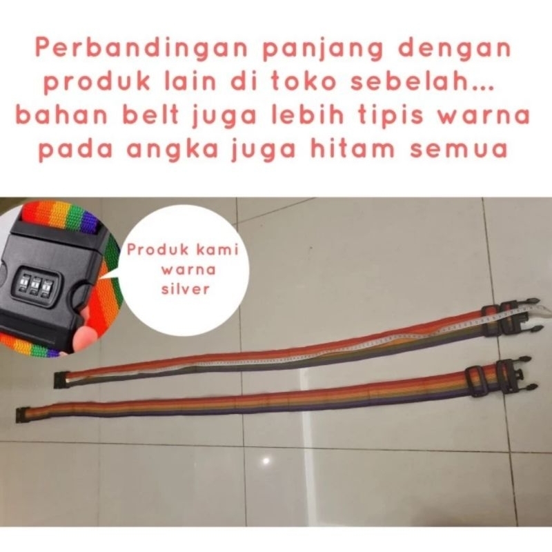 Luggage Belt Strap / Tali Pengaman Koper Silang/ Heavy Duty Cross