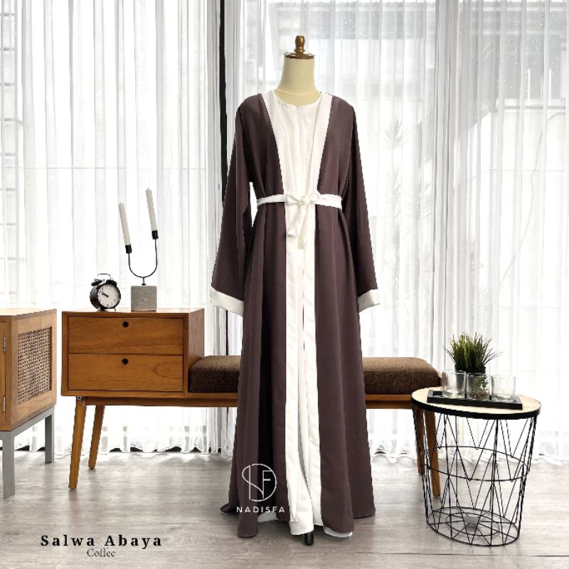 WHITE SALWA ABAYA