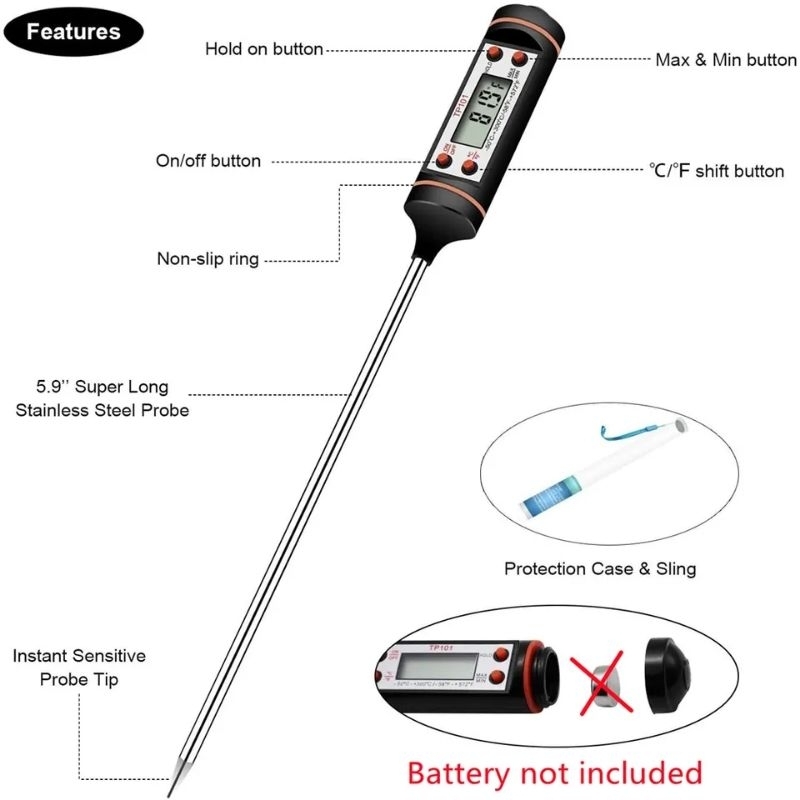 TP101 thermometer makanan digital