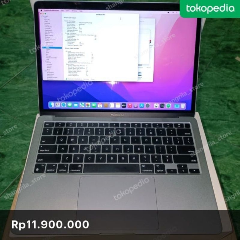 MacBook Air m1 2020 256gb CPO CC 45 BH 99%