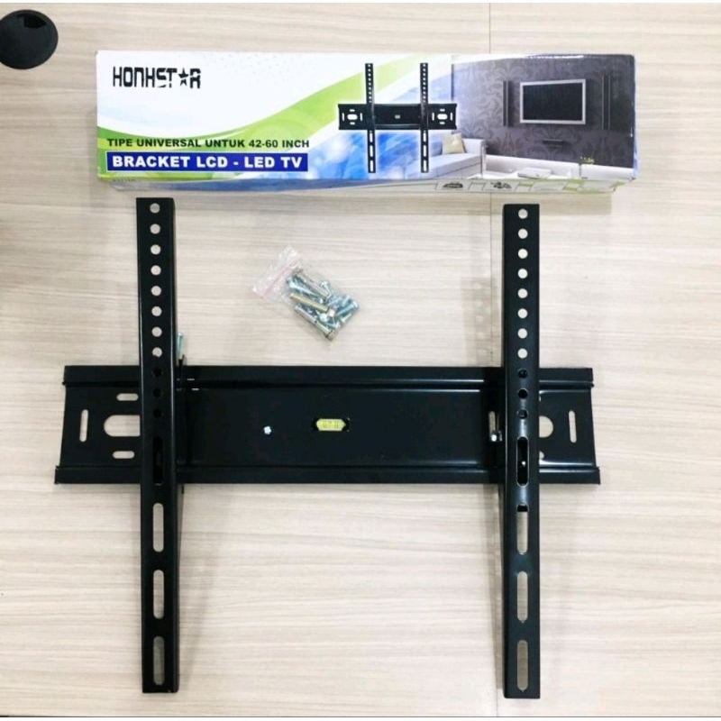 HONHSTAR BRACKET TV UNIVERSAL / braket tv UKURAN BESAR DARI 42-60INCH