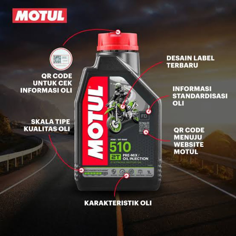 OLI MOTUL 2T 510 / OLI SAMPING 2T MOTUL 510