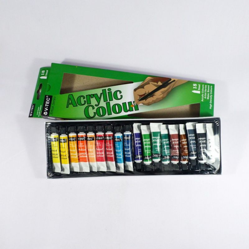 

bib Cat Acrylic Colours Set V-Tec 6ml/12W ( 1set/12wrn )