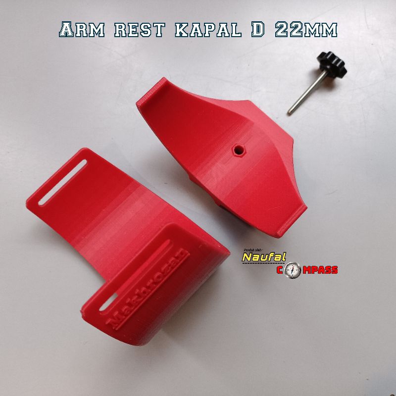 Arm rest model kapal diameter 22 mm (metaldetektor,ionika,ionic,lrod,dowsing,dulang,emas,hartakarun,