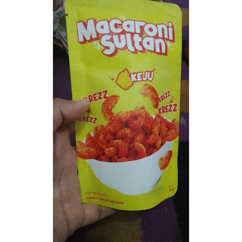 

macaroni sultan/makanan viral/cemilan Indonesia/rasa keju