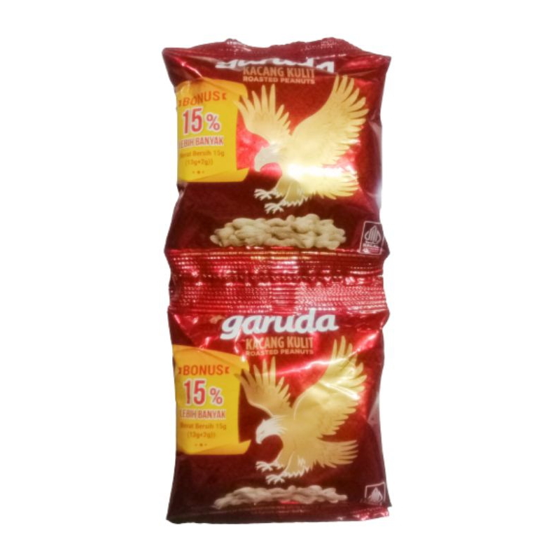 

Garuda Kacang Kulit Renteng (Isi 10pc @17gr) Renceng 1000