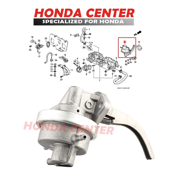 Pompa minyak Fuel pump Civic Nova Civic LX Grand Civic 1988 1989 1990 1991